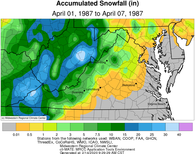 1987: April snowstorm